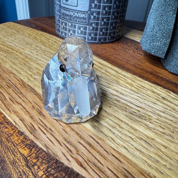 Swarovski Silver Crystal Duck 7653 NR 75 Box Figurine Mini Silver Beak Vintage - Picture 6 of 9